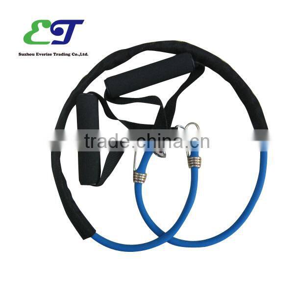 Resistance band with fabric cover / Resistance tube with PE handle/latex tube