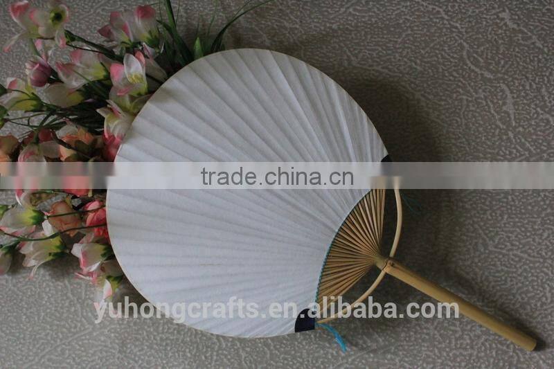 Top Sale Novelty Promotional Round Paper Hand Fan