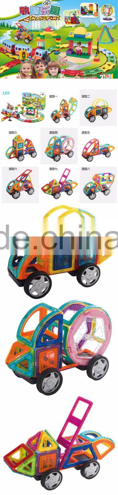 children plastic building blocks 3d diy magnetic toys for kids