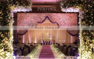 latest Fashion Design Artificial Flower for Wall Decoration for Wedding or Event