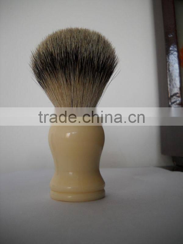 Badger hair shaving brush head