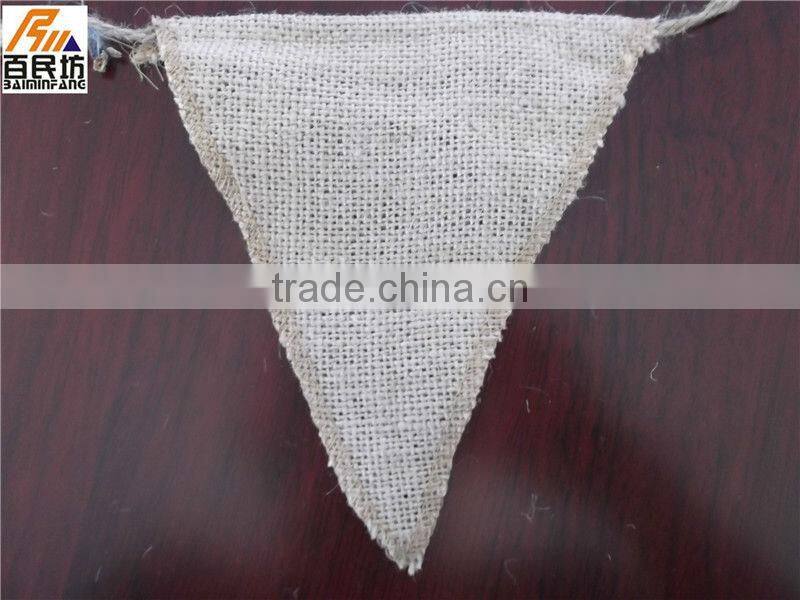 nature burlap color Eco friendly for banner or runner or decoration