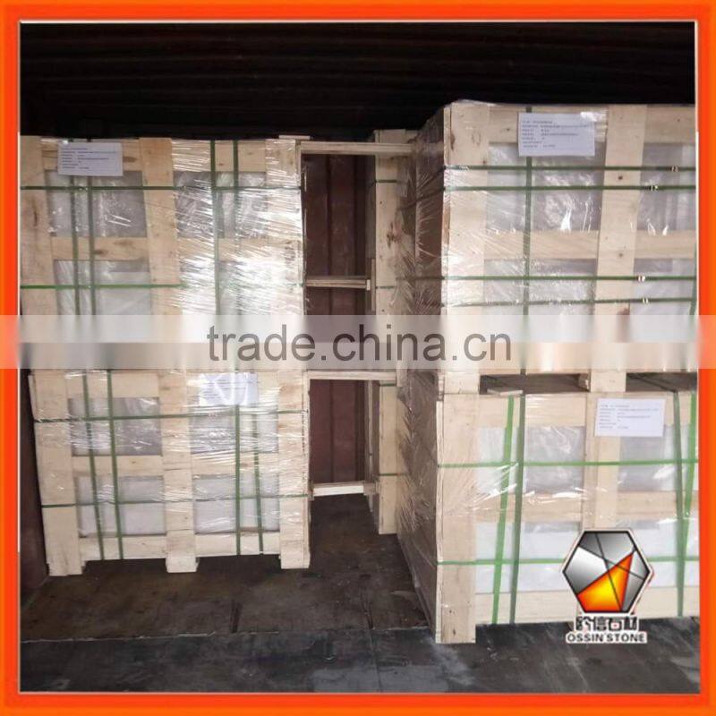 Cream & White Micro Marble Hearth & Back Panel