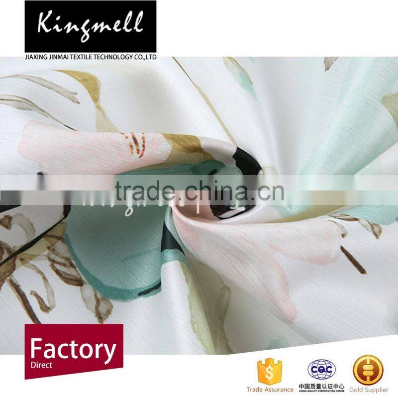 Cheap digital fabric printed silk satin tencel silk fabric
