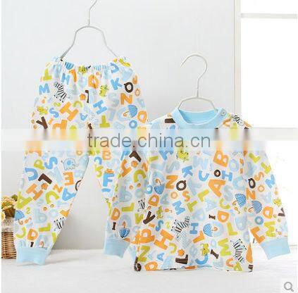 lovely girls 100% cotton printed children sleep wear/pajamas