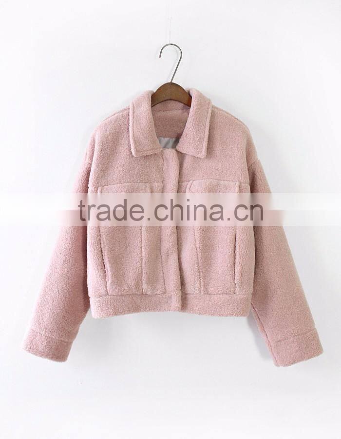 New product plain blank thick warm women's winter coat