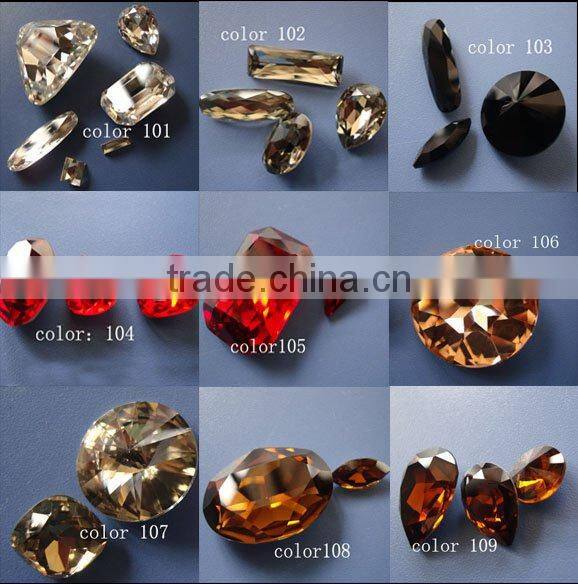 clothing or garment accessory crystal and galss bead