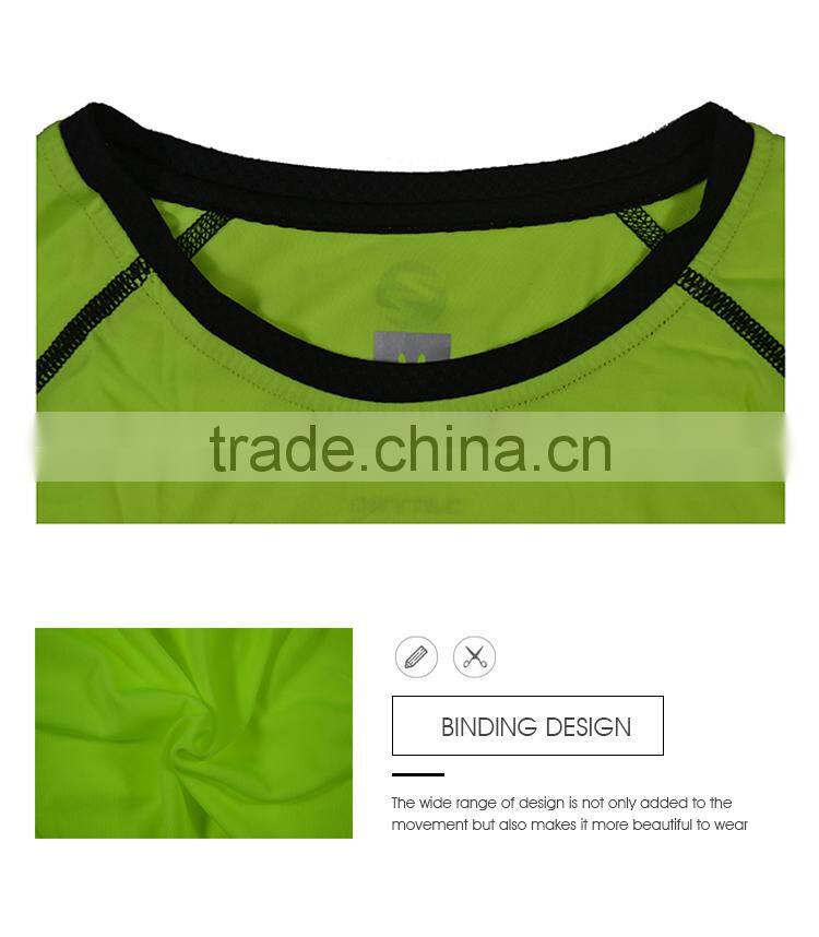 Sport plain sublimation gym running tights wear custom blank long sleeve compression shirt