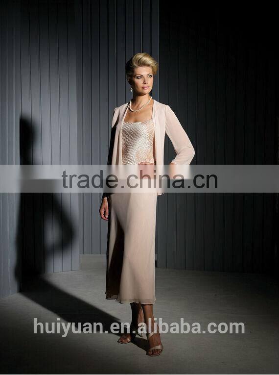 new designer long sleeve formal mother of the bride chiffon pant suits