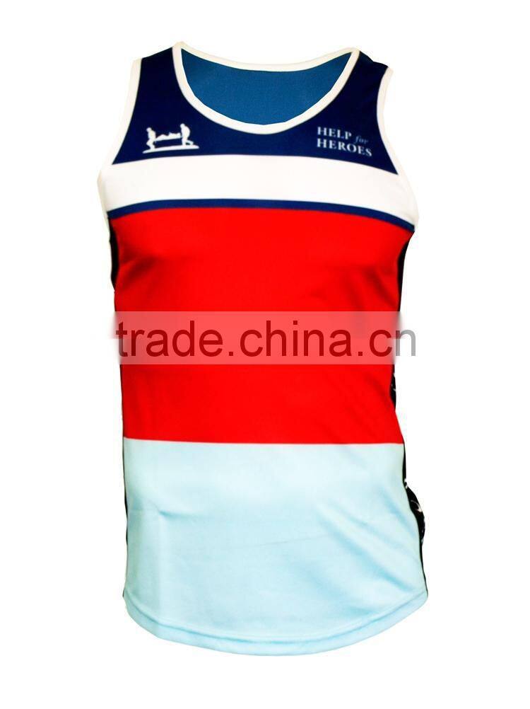 100% polyester coolmax breathable and dry fit running vest, customized running wear