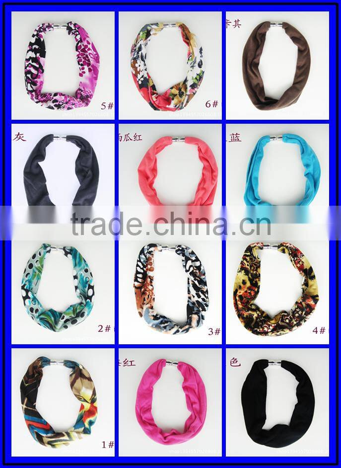 Customizable Digtial Printed Metal Tassel Charm Jewelry Scarves High End Long Wrapped Scarves Office Lady Costume Jewelry