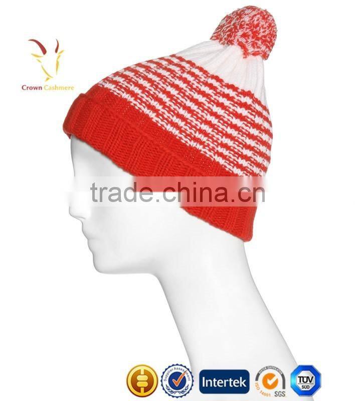 Pom Pom Beanie Knitted Winter Wool hats