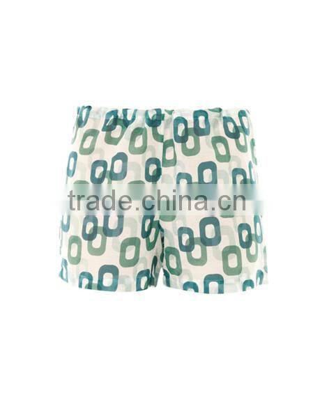 Chain Print Compression Waist Design Women Shorts