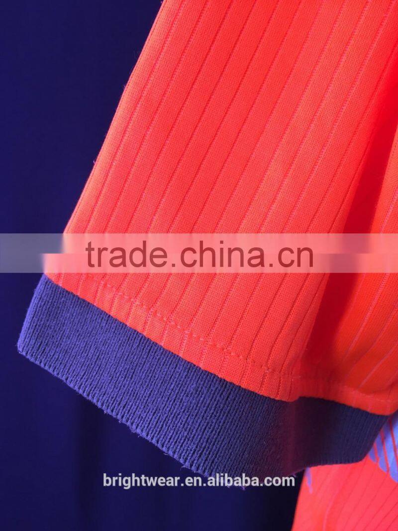 Mens short sleeve fluorescent interlock bulk poly/cotton high visibility polo shirt