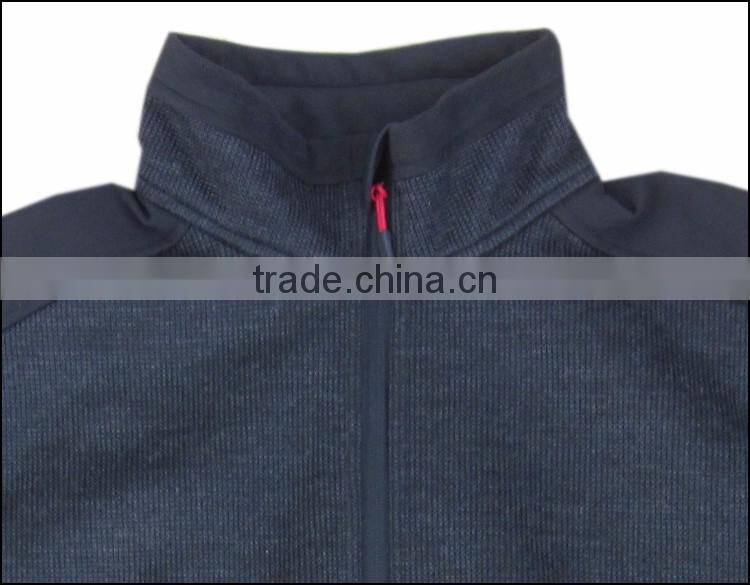 TPU and fleece mens bodkin knitted jacket soft shell for 3layers