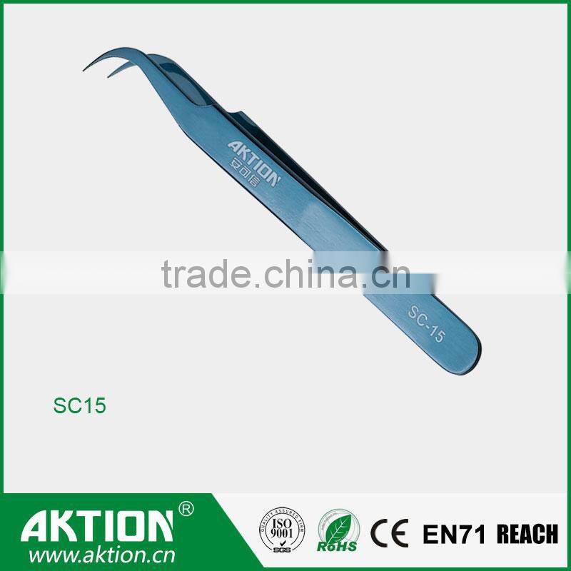 Fine Tip Mirror Polish Eye Brow Tweezers beauty tweezers SC series