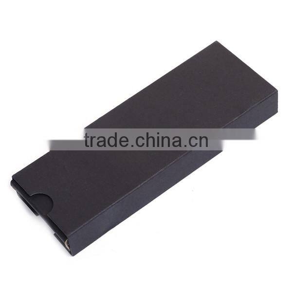 Paper Jewelry Gift Boxes Rectangle Black 17cm(6 6/8") x 6cm(2 3/8") , 1 Piece