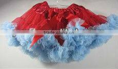 Hot Sale Girls Christmas tutu red white and green tulle tutu pettiskirt christmas Petti dress