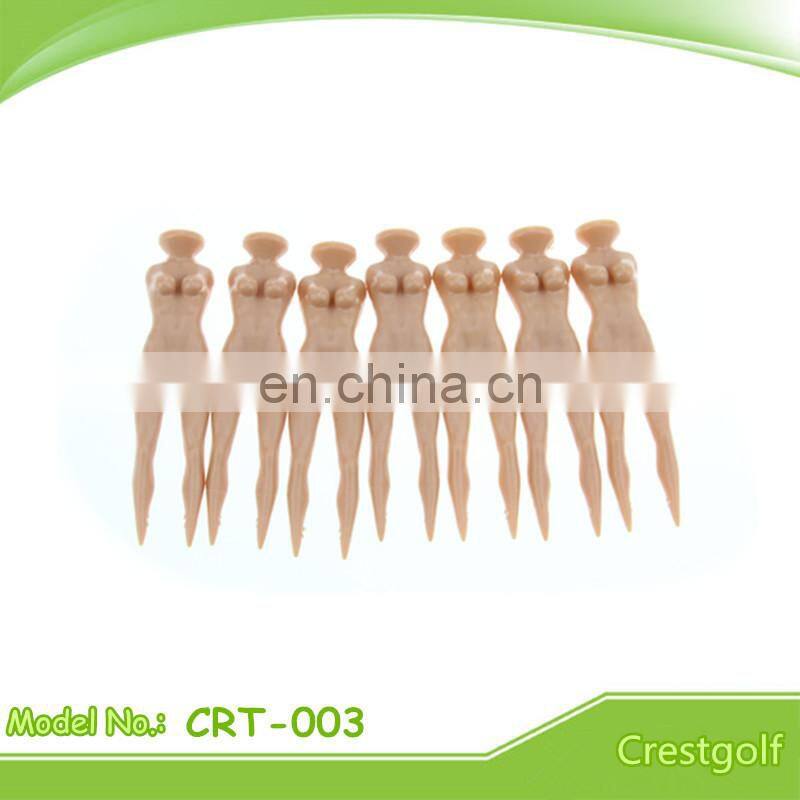 Custom logo Plastic wedge golf tee colorful wedge golf tee wedge golf tee