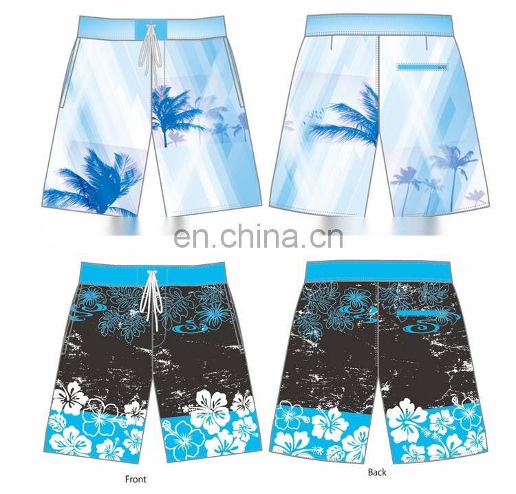Wholesale custom sublimation printing swimwear quickly dry waterproof Beach Shorts for men
