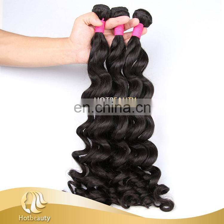 Hotbeauty wholesale 100% virgin human hair extension, Full cuticle remy hair weave