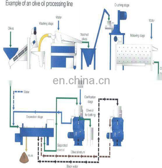 How much is olive oil line production