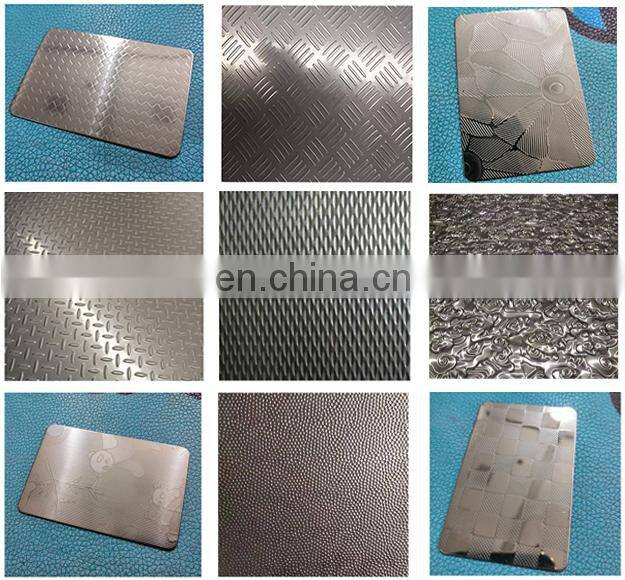 color stainless mirror plate/coil figure inox 304 decorative steel sheet