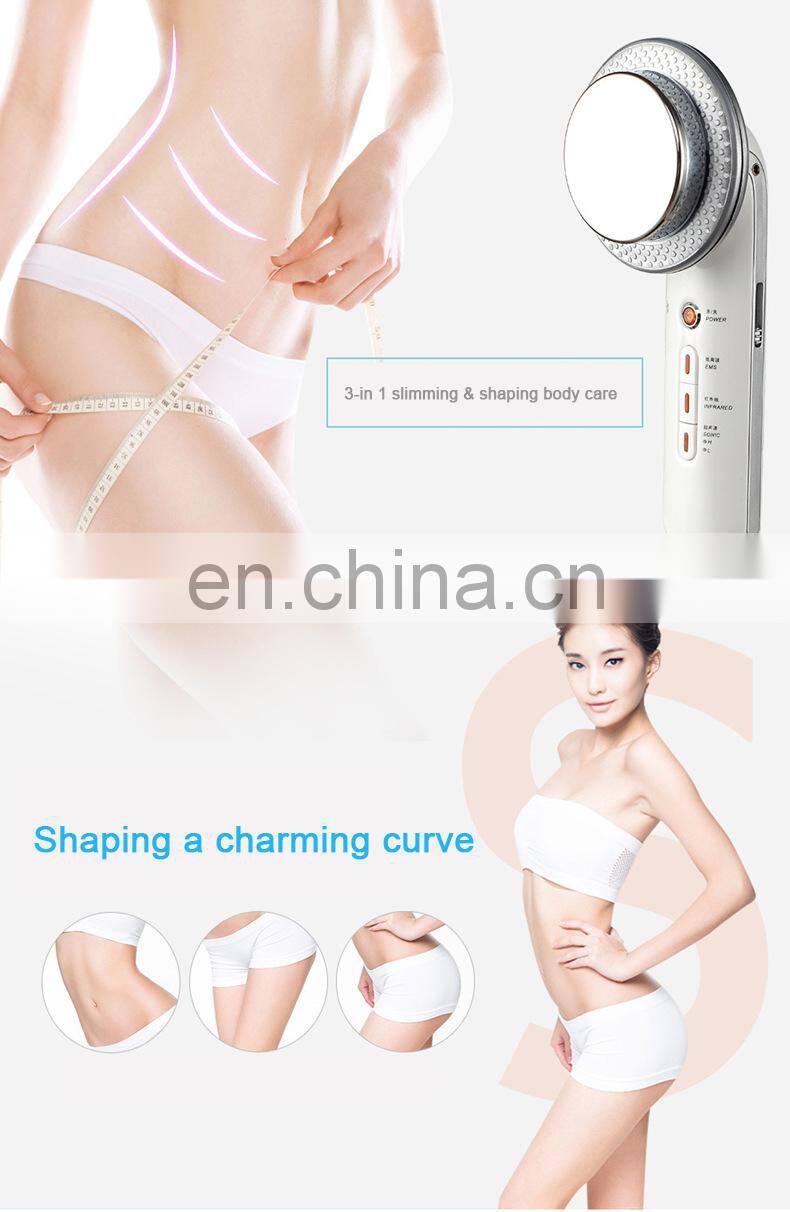 3 IN 1 EMS Ultrasonic Infrared Slimming Machine Muscle Relaxing Burning Fat Massager