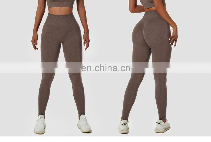 Women Seamless Scrunch Butt Yoga Leggings Oem High Waisted Booty Gym Sports Pants