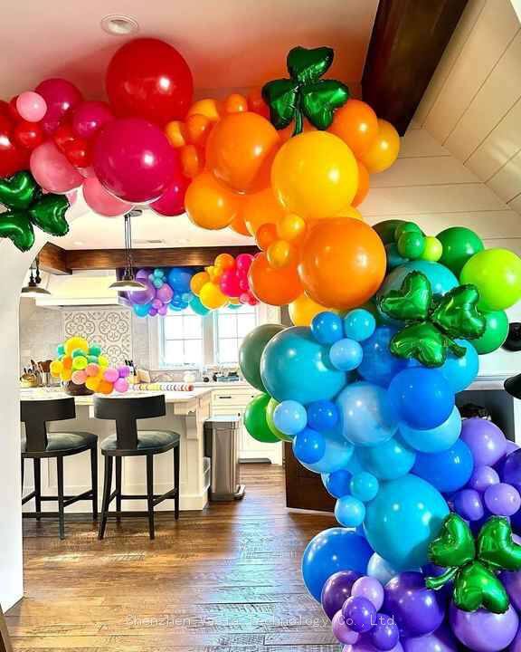 Rainbow Latex Balloons (9)