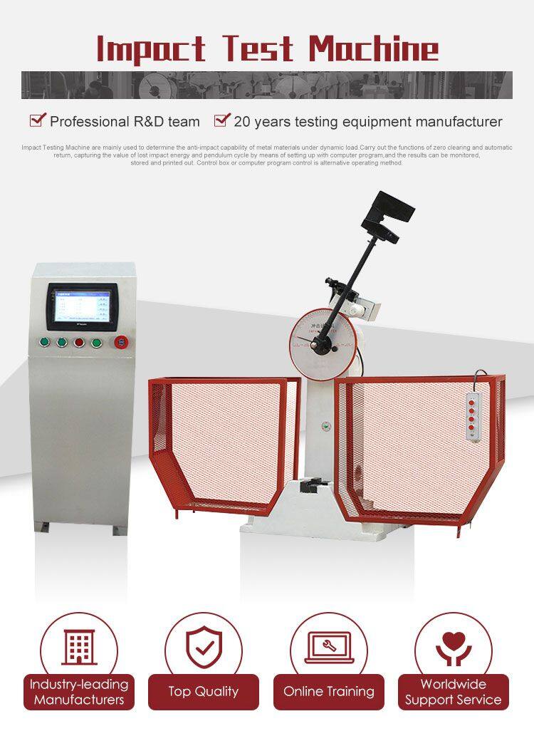 JBS-300B 300J 500J 800JSemi-automatic Charpy Izod Pendulum Digital Display Metal Impact Tester Impact Testing Machine