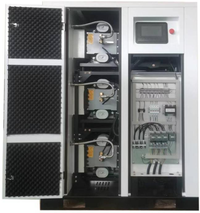 The interior of the oil-free vortex air compressor