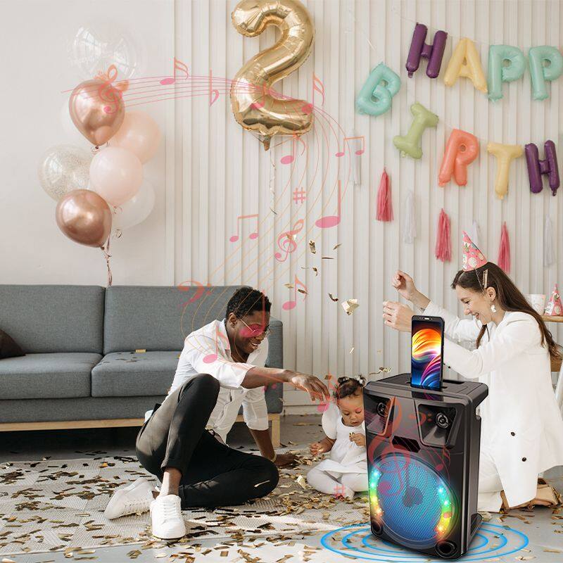 ZQS8145 active 16W power 1800MAH battery capacity speaker single 8 inch bluetooth speaker with MIC