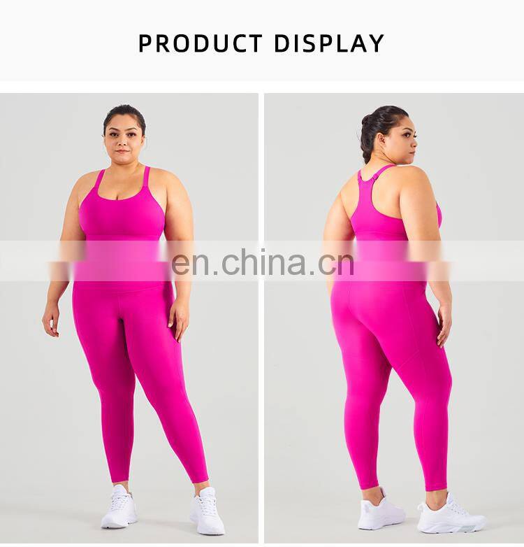 Wholesale 2 Pcs Adjustable Yoga Gym Fitness Sets Apparel Wear Women Sports Suit
