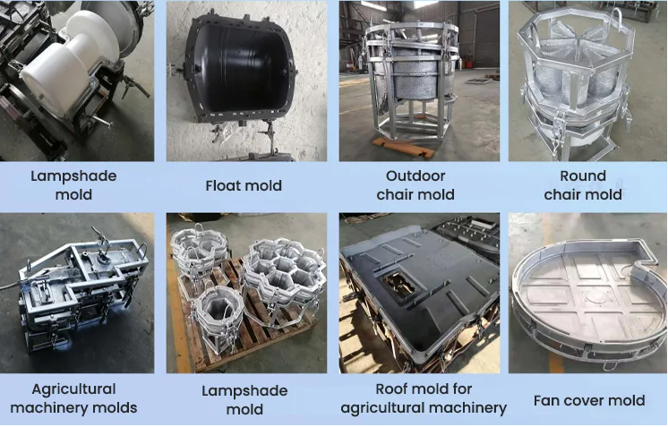 Applications of rotomized products Production processing machines in all areas of life