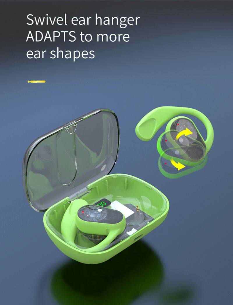 New Storage Box Earphone OWS Earphones Bluetooth Headphones Bluetooth Rotatable Speaker Hifi Airbuds Earbuds Wireless Sport Gift