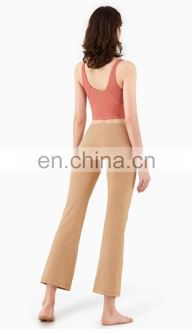 Custom Logo Light Support Sport Bra Wireless Yoga Bralette High Impact Top