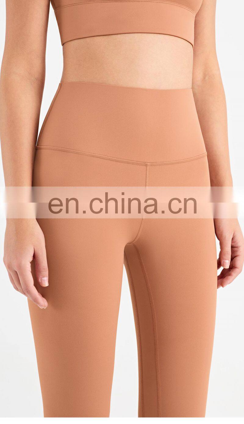 Super High Waist Sports Yoga Legging 28 Inch Belly Control Workout Gym Pant Women