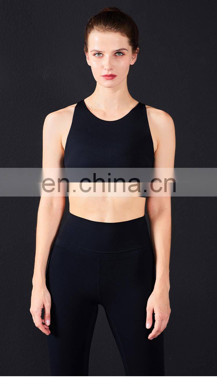 Women's High Impact Sports Bras Cross Back Crop Top Sexy Running Bra for Plus Size