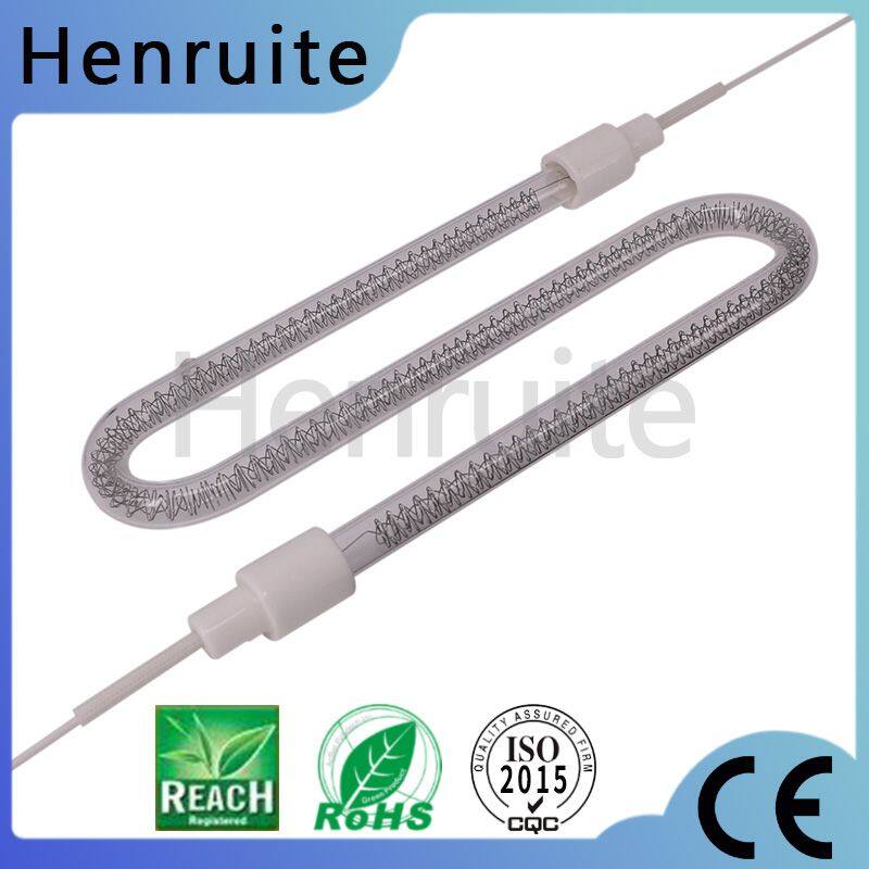 1500w 230v Quartz flash cure unit IR quartz lamp Halogen medium wave lamp for screen printing machin