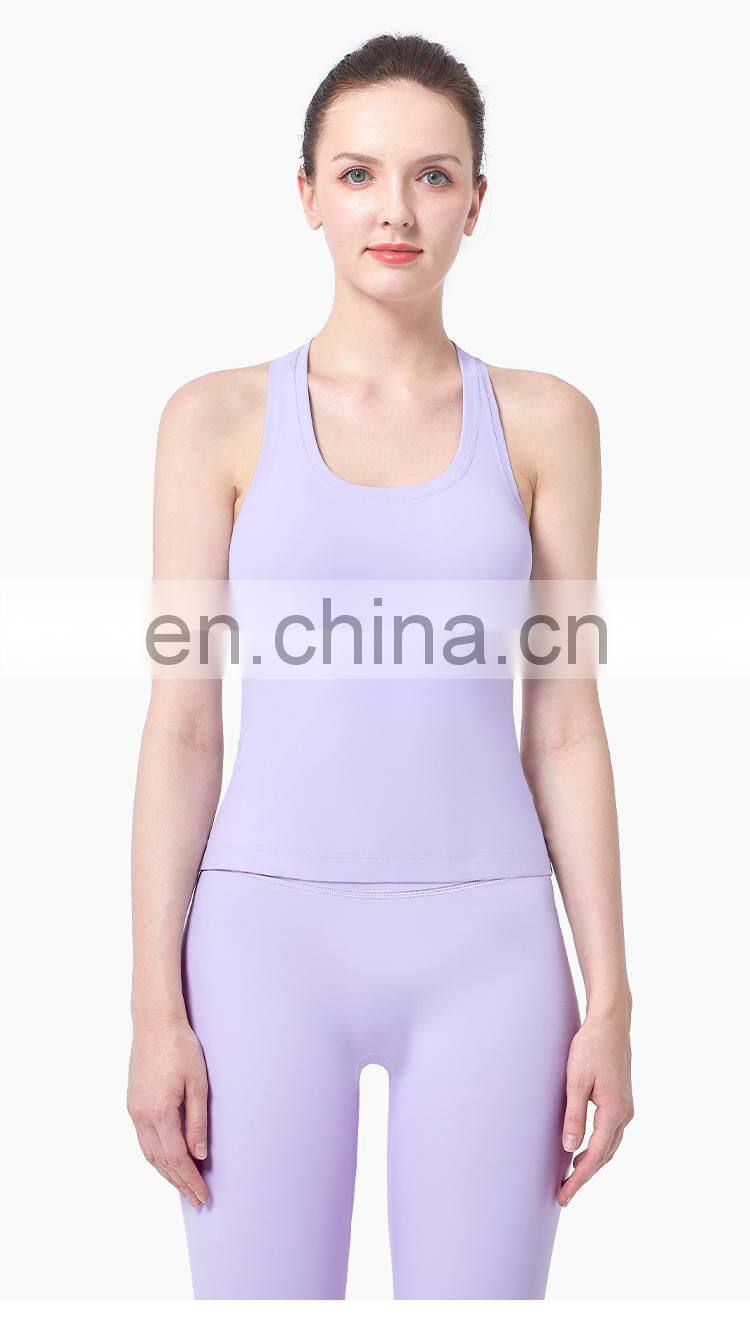 Women Yoga Wear Female Fitness Clothing Racer Back Gym Tank Top Running Sport Tank Top