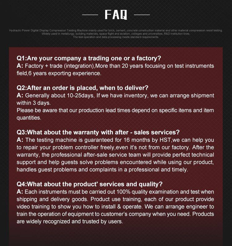 YES 2000 KN 200 TON Concrete and Brick Compression Bending Press Testing Machine