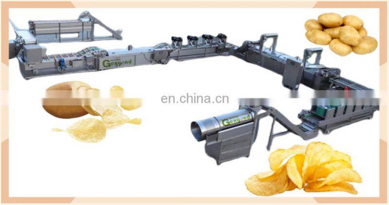 Fully Automatic Frozen French Fries Production Line Fresh Potato Chips Making Machine Price For Factory