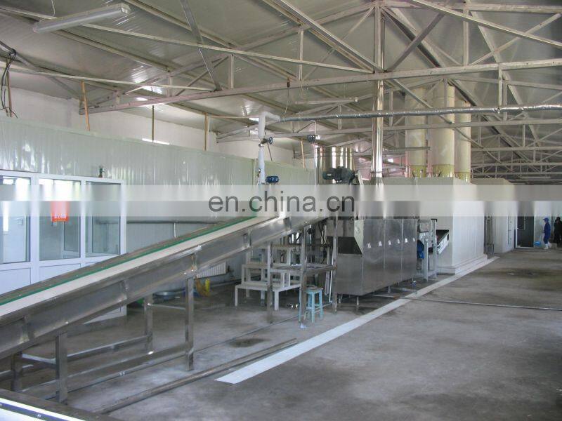 Shanghai Factory High profitable potato steam peeling hydro cutting cutter freezing machine  frozen french fries production line