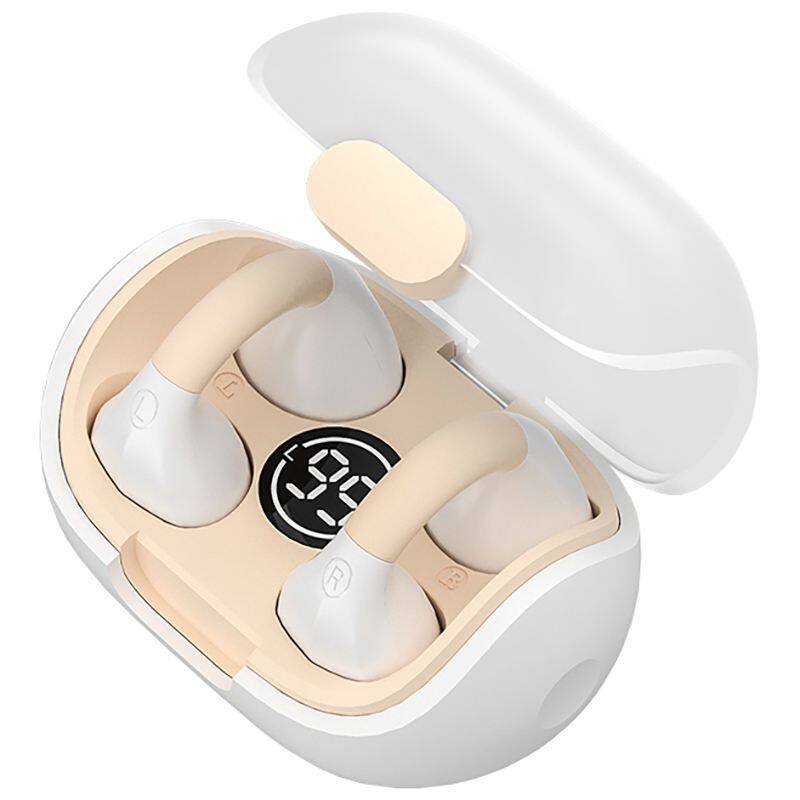 OEM Tws sports running Bluetooth 5.3 Earbuds with digital power display screen air Bone conduction earphone Ear clip earbuds