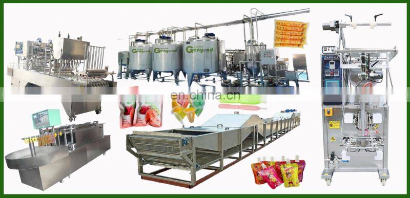 Factory Shanghai Genyond cup pudding filling sealing packing equipment jelly processing plant production line making   machine