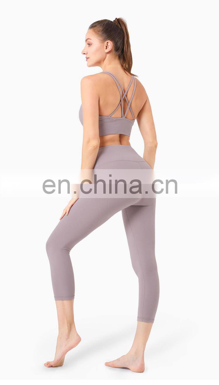 High Support Yoga Pants Leggings Sport Down Capri Leggings Workout Two Mile Wear