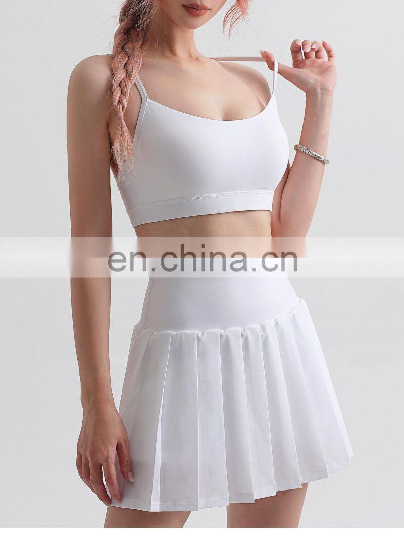 Factory Sale Nude Adjustable Sports Bra Fitness Gym Backless Women Crop Top