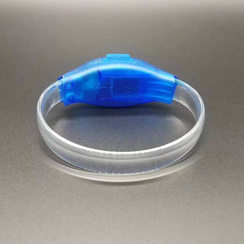 Wedding Decoration LED Light up Music Glow Silicone Wristband Custom LOGO LED Sound Activated Wristband