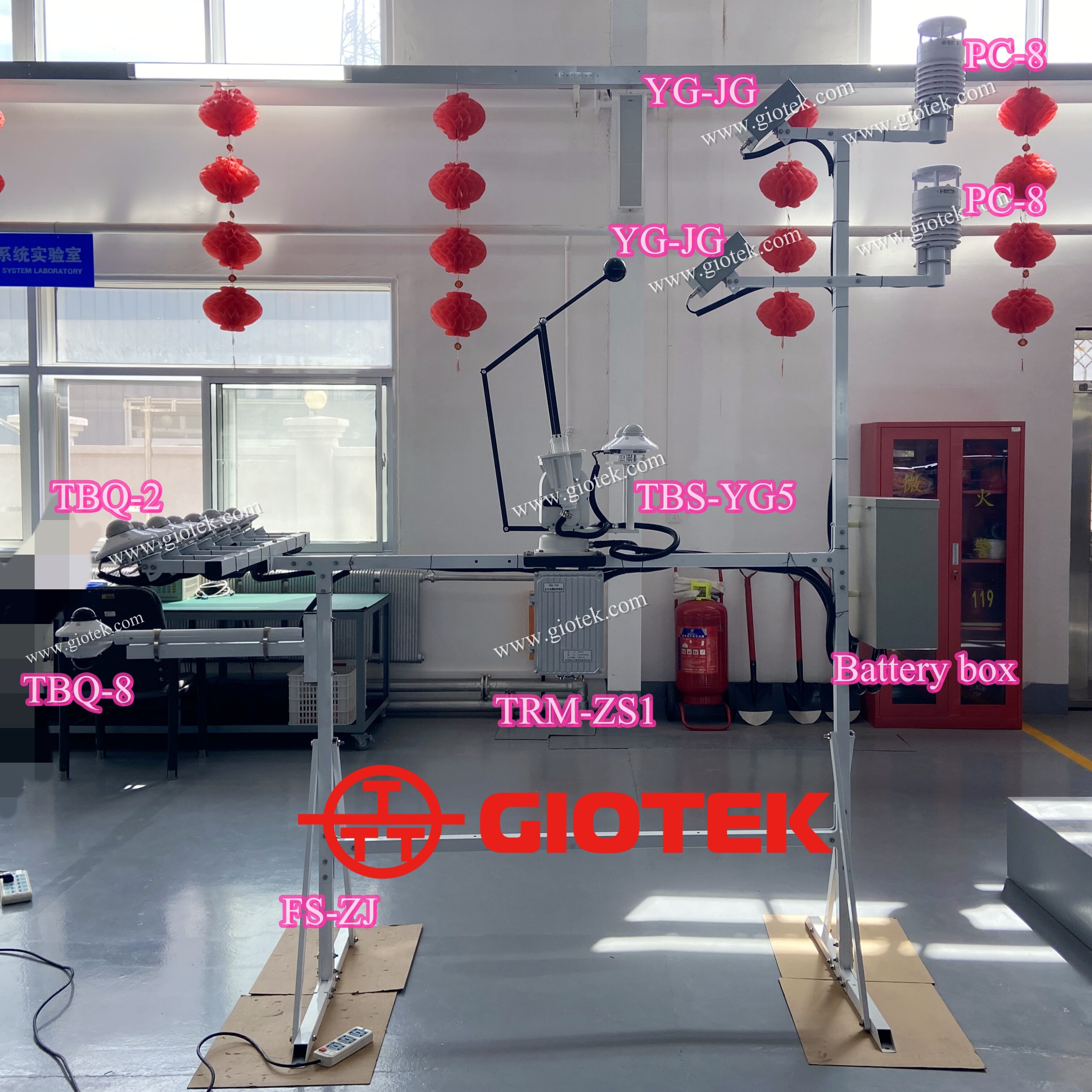 Product installation sharing: PC-2-T2 photovoltaic power station environmental monitoring system